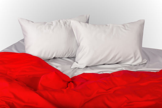 Scarlet Flame in Mist