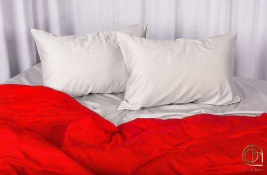 Scarlet Flame in Mist