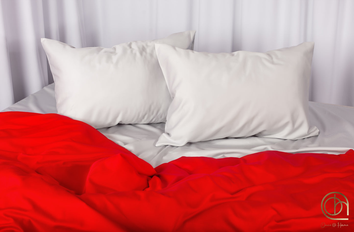 Scarlet Flame in Mist